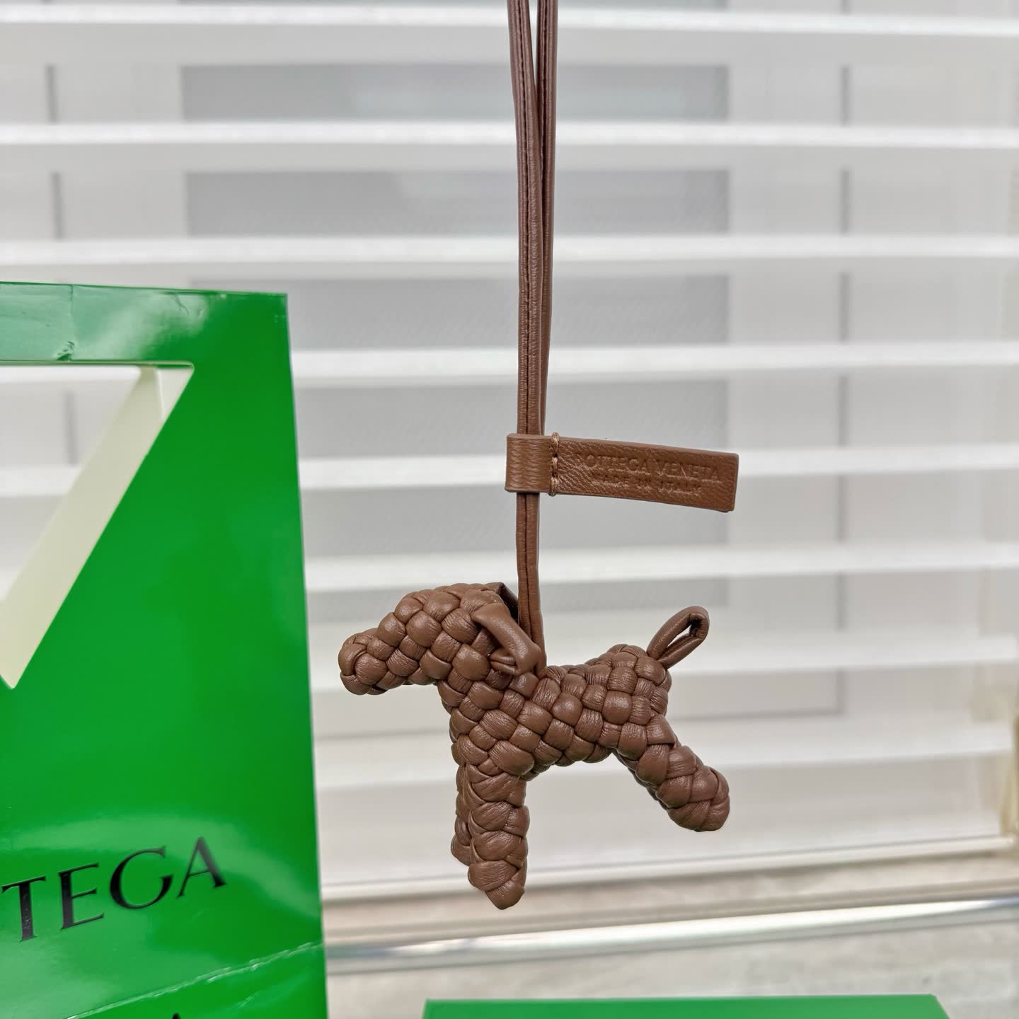 Bottega Veneta Leather Keychain